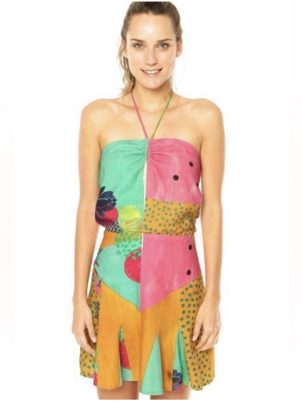 Farm Rio halter mini dress!